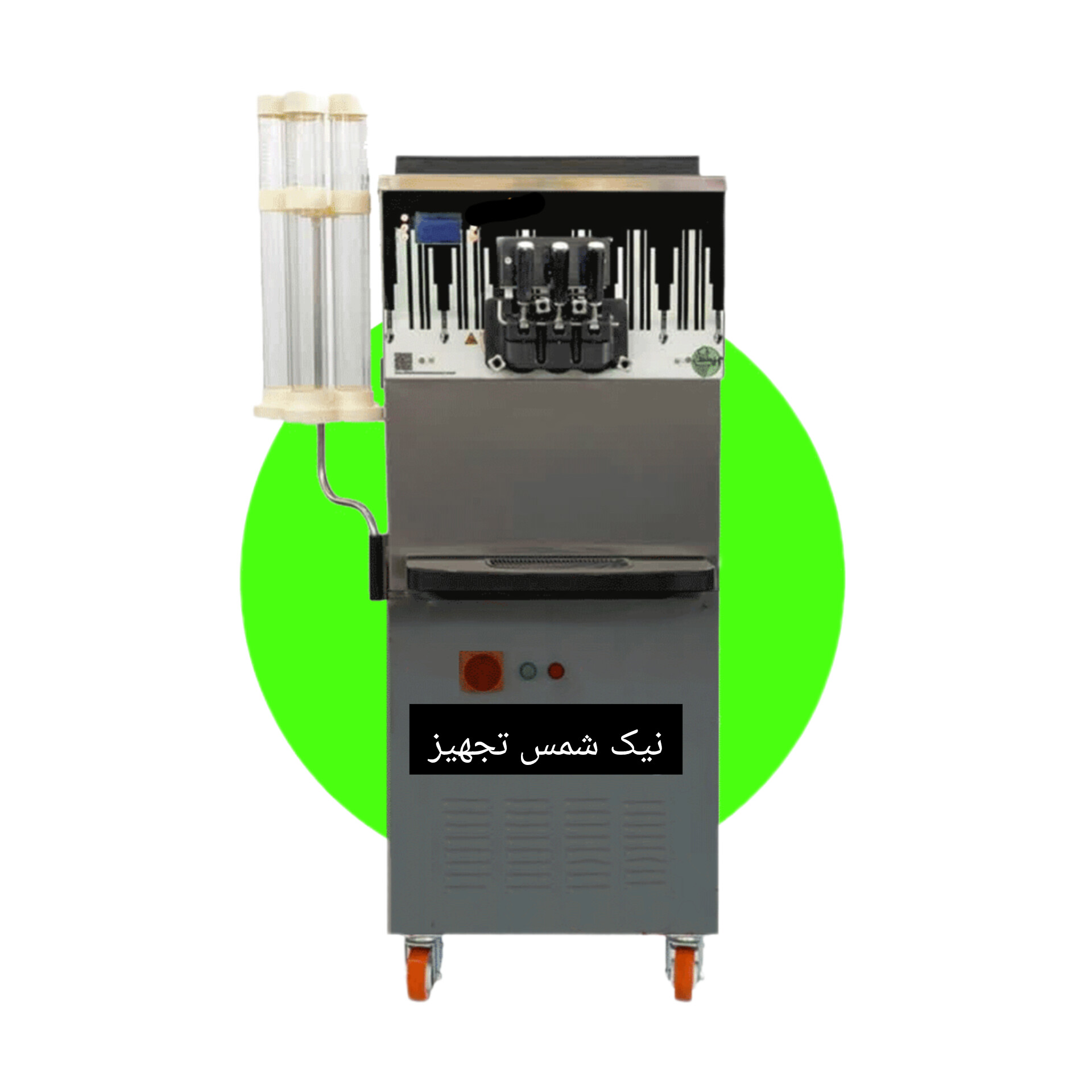 دستگاه بستنی قیفی سوپاپی لبه رنگی ۳ فاز هلیلیت مدلsoffio1800